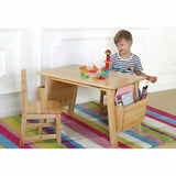 PETIT Solid Pine Wood Table Set with Side Holders - Kids Haven