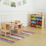 PETIT Solid Wood 9 Bins Toy Organizer (2 Sizes) - Kids Haven