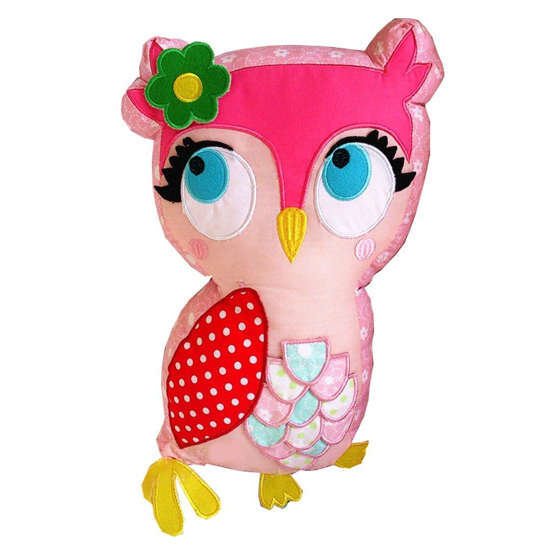 Snuggle Sweet Pink Owl Cushion