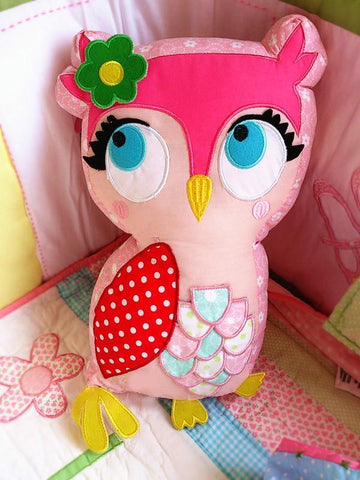 Snuggle Sweet Pink Owl Cushion - Kids Haven
