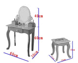 LEKEN Fairies Round Dressing Table & Chair - Kids Haven