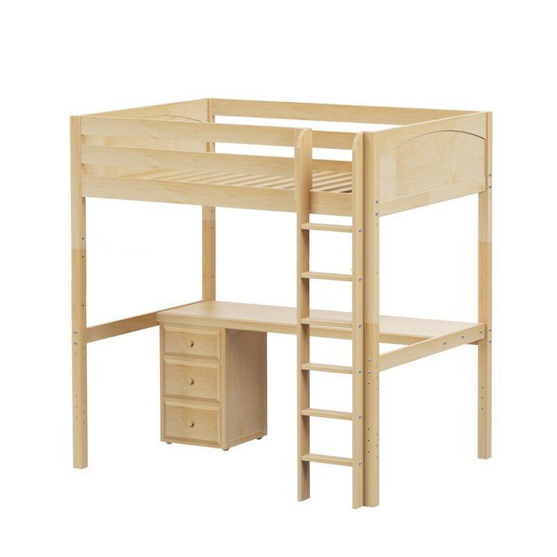 Maxtrix Teenage High Loft w Straight Ladder w Table w 1 drawer