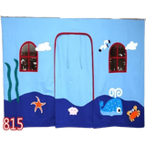 Snuggle Whale Underbed Curtains - Kids Haven
