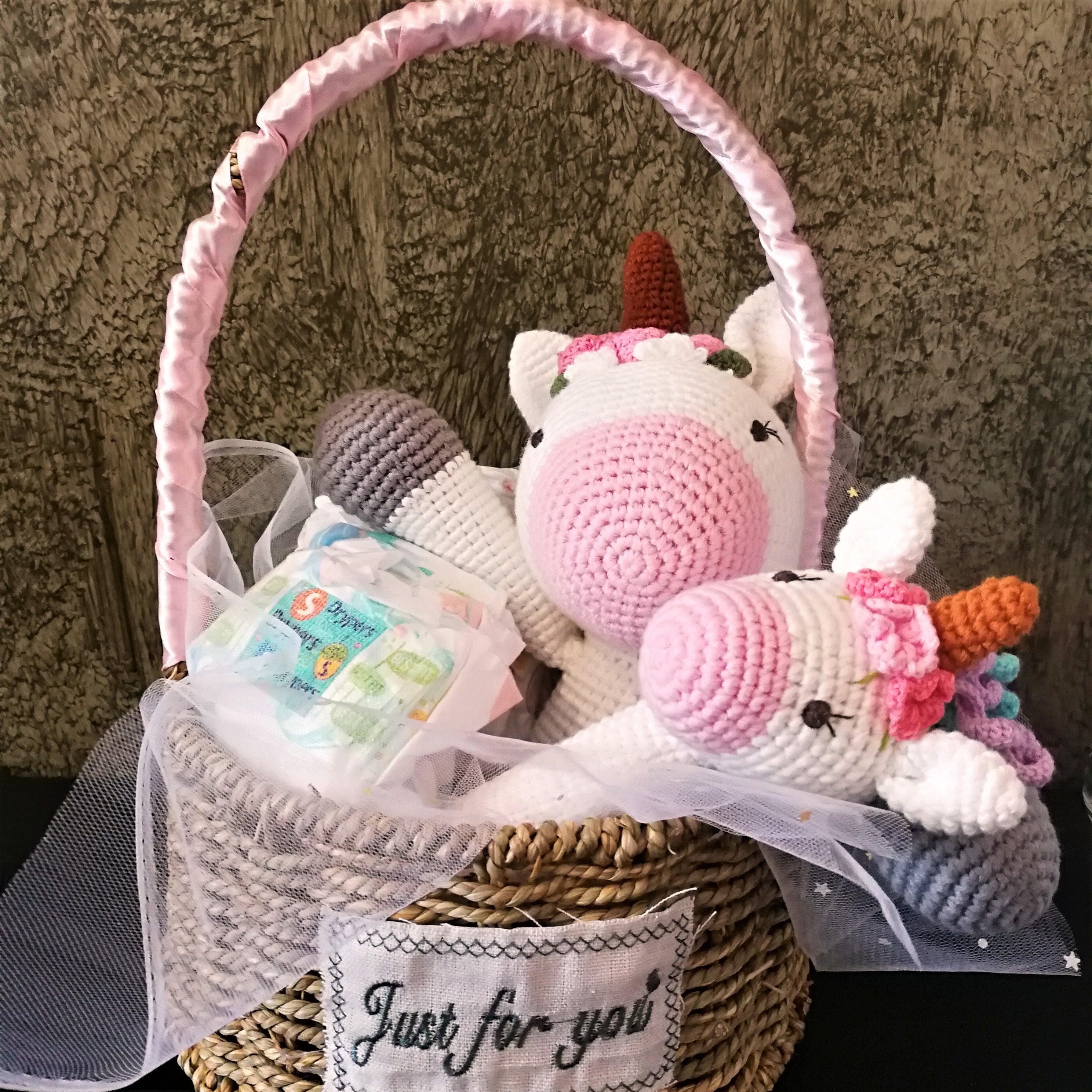 May's Hand Unicorn Pinky Sitting Crochet - Kids Haven