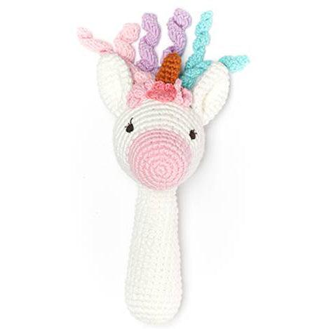 May's Hand Unicorn Pinky Long Rattle Crochet - Kids Haven