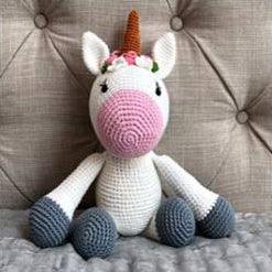 May's Hand Unicorn Pinky Sitting Crochet - Kids Haven