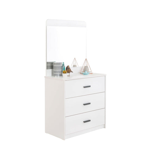 Cilek White Dresser With Mirror