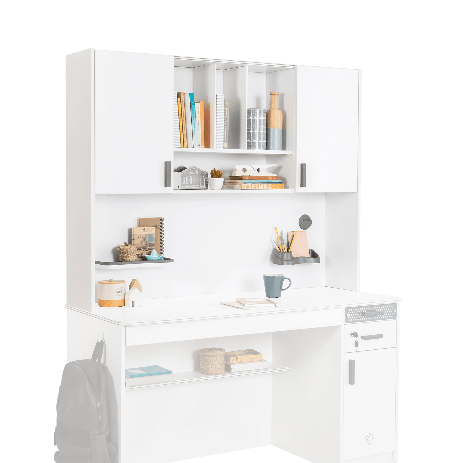 Cilek White Wide Study Desk Unit Only - Kids Haven