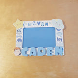 C&F Wooden Baby Boy Photo Frame Name Plate - Kids Haven