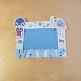 C&F Wooden Baby Boy Photo Frame Name Plate - Kids Haven