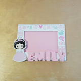 C&F Wooden Baby Girl Photo Frame Name Plate - Kids Haven