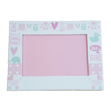 C&F Wooden Baby Girl Plain Photo Frame