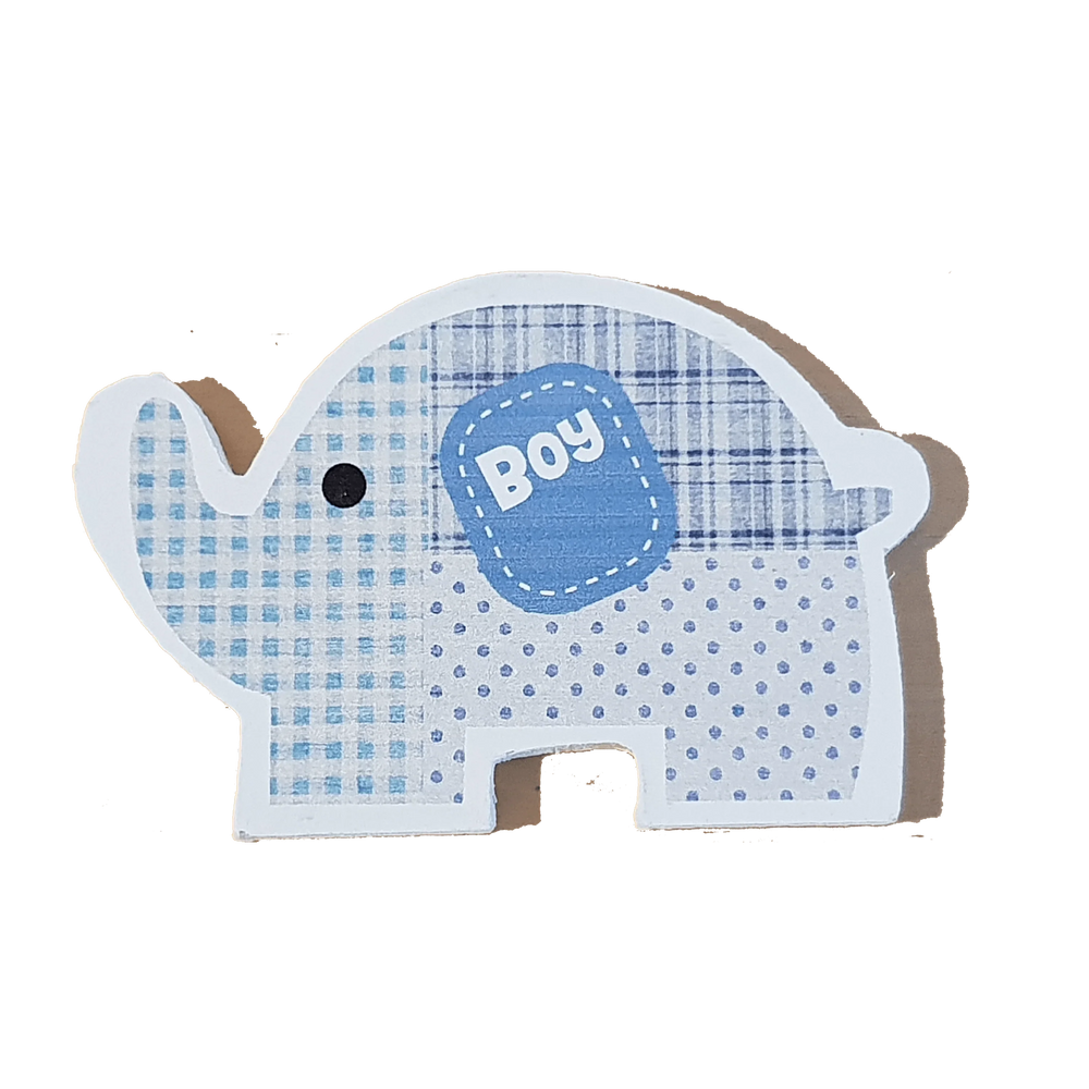 C&F Wooden Boy Elephant Character