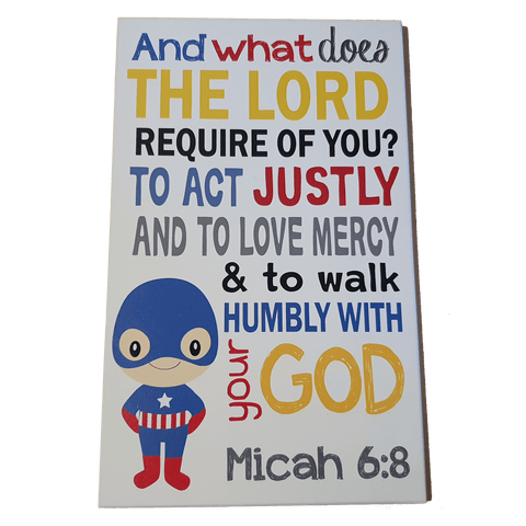 C&F Wooden Captain America Quote Plaque