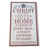 C&F Wooden Christ Is The Center Quote Plaque