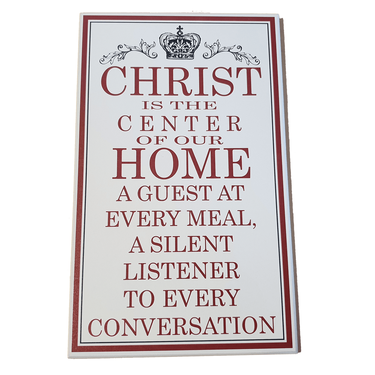 C&F Wooden Christ Is The Center Quote Plaque