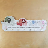 C&F Wooden Elephant Family Key Holder - Kids Haven