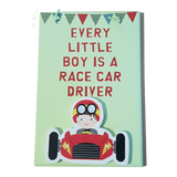 C&F Wooden Every Little Boy (Green) Fun Plaque