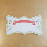 C&F Wooden Floral Garden Ribbon Plain Board - Kids Haven