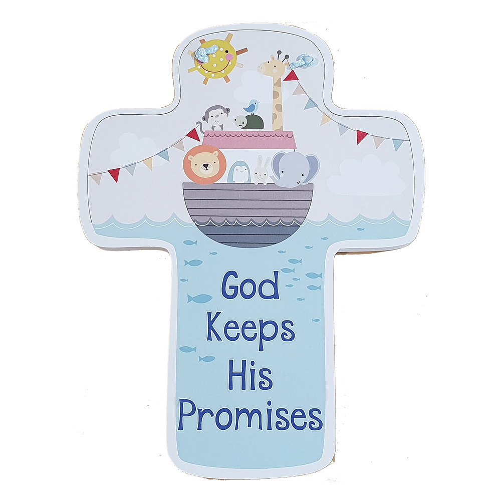 C&F Wooden God Keep His Promises Fun Plaque