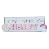 C&F Wooden Happy Forest Rectangle Name Plate