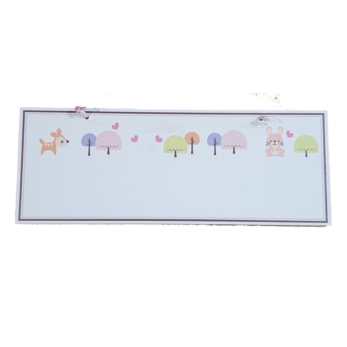 C&F Wooden Happy Forest Rectangle Plain Board