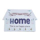 C&F Wooden Home This Is Our Happy Place Key Holder