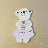 C&F Wooden Mama Bear Character - Pink Birthday - Kids Haven
