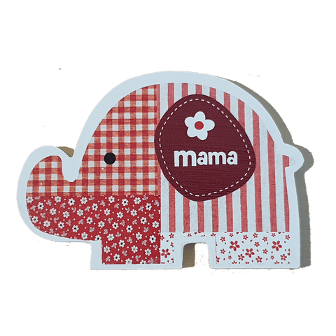 C&F Wooden Mama Elephant Character