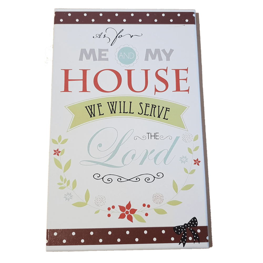 C&F Wooden Me & My House Quote Plaque