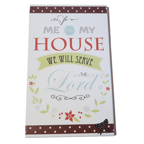 C&F Wooden Me & My House Quote Plaque