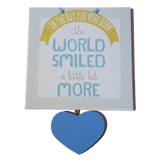 C&F Wooden On The Day You Were Born Fun Plaque