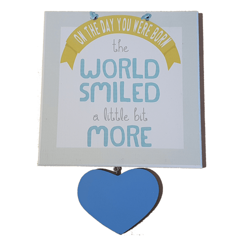 C&F Wooden On The Day You Were Born Fun Plaque