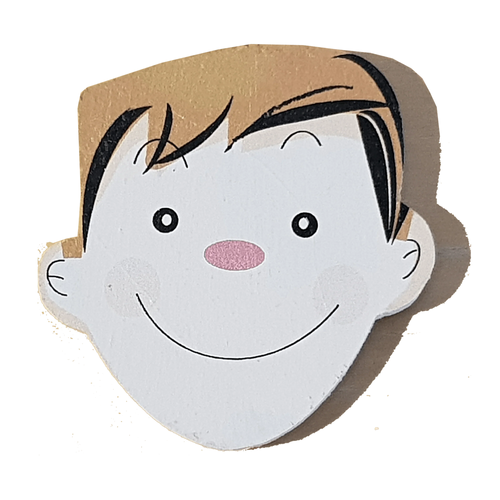 C&F Wooden Papa Head Character