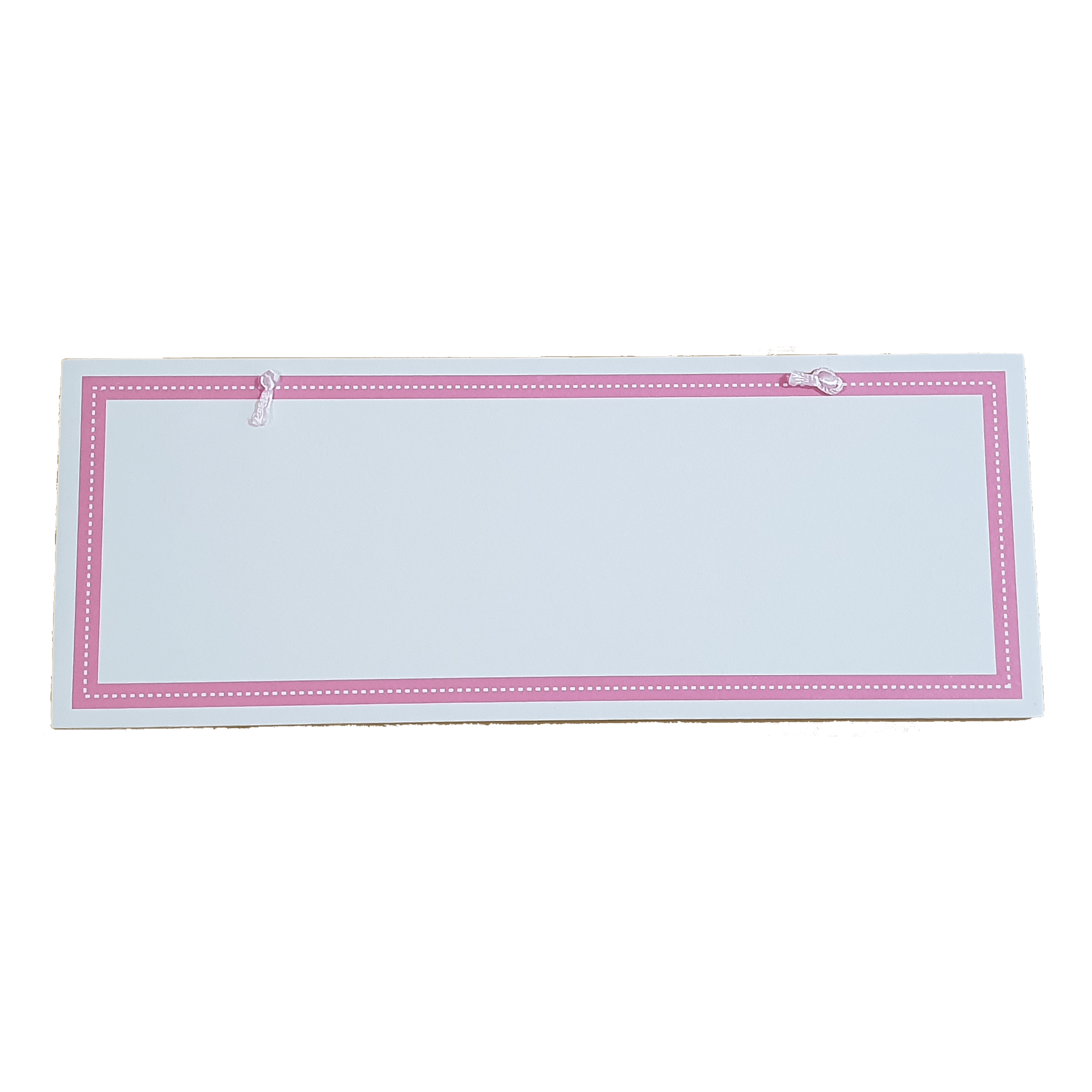 C&F Wooden Pink Border Rectangle Plain Board