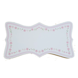 C&F Wooden Pink Flowers Ribbon Plain Board