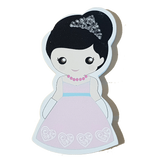 C&F Wooden Princess with Tiara Character