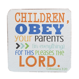 C&F Wooden Quote Magnet - Children Obey Your Parents