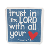 C&F Wooden Quote Magnet - Trust In The Lord