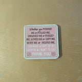 C&F Wooden Quote Magnet - Whether You Pushed Me or Pulled Me - Kids Haven
