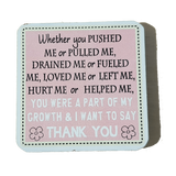 C&F Wooden Quote Magnet - Whether You Pushed Me or Pulled Me