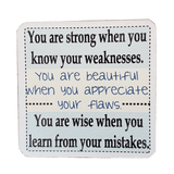 C&F Wooden Quote Magnet - You Are Strong