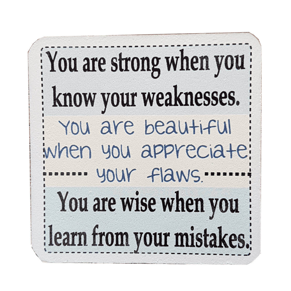 C&F Wooden Quote Magnet - You Are Strong