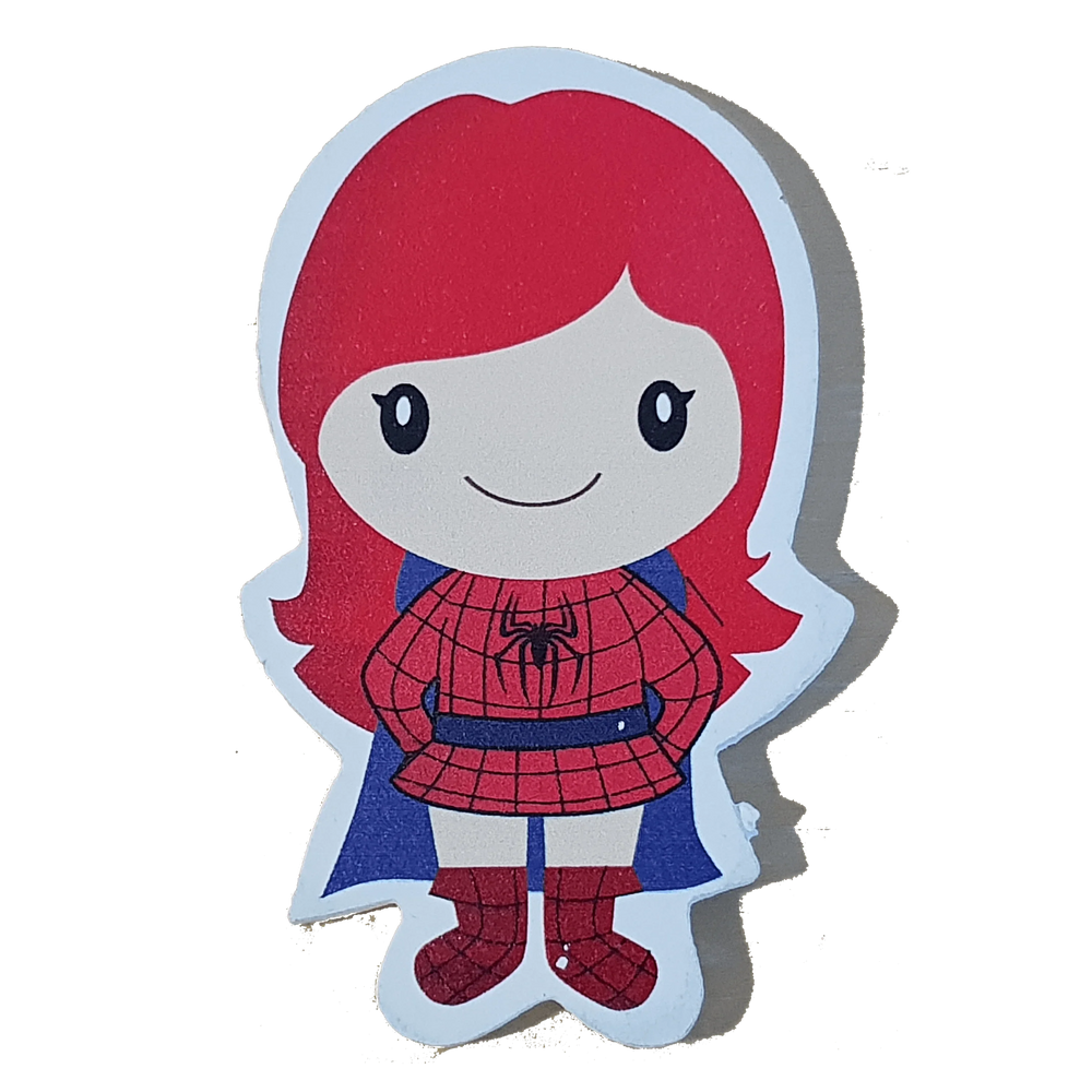 C&F Wooden Spider Girl Character