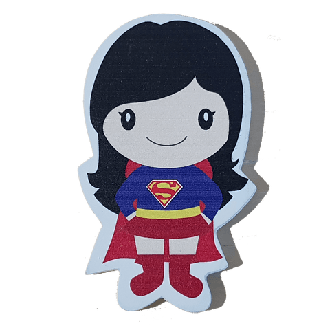C&F Wooden Super Girl Character