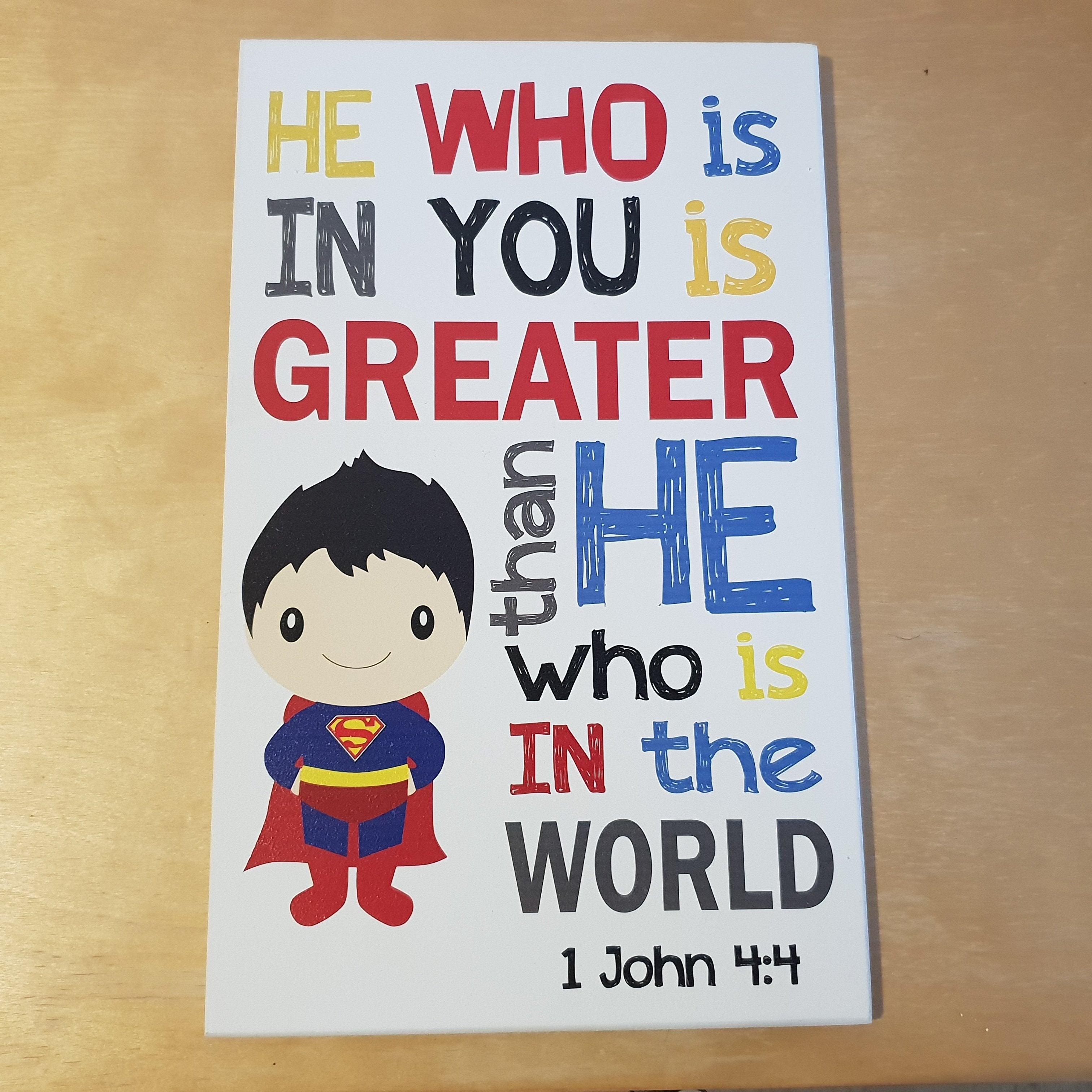C&F Wooden Superman Quote Plaque - Kids Haven