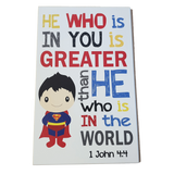 C&F Wooden Superman Quote Plaque