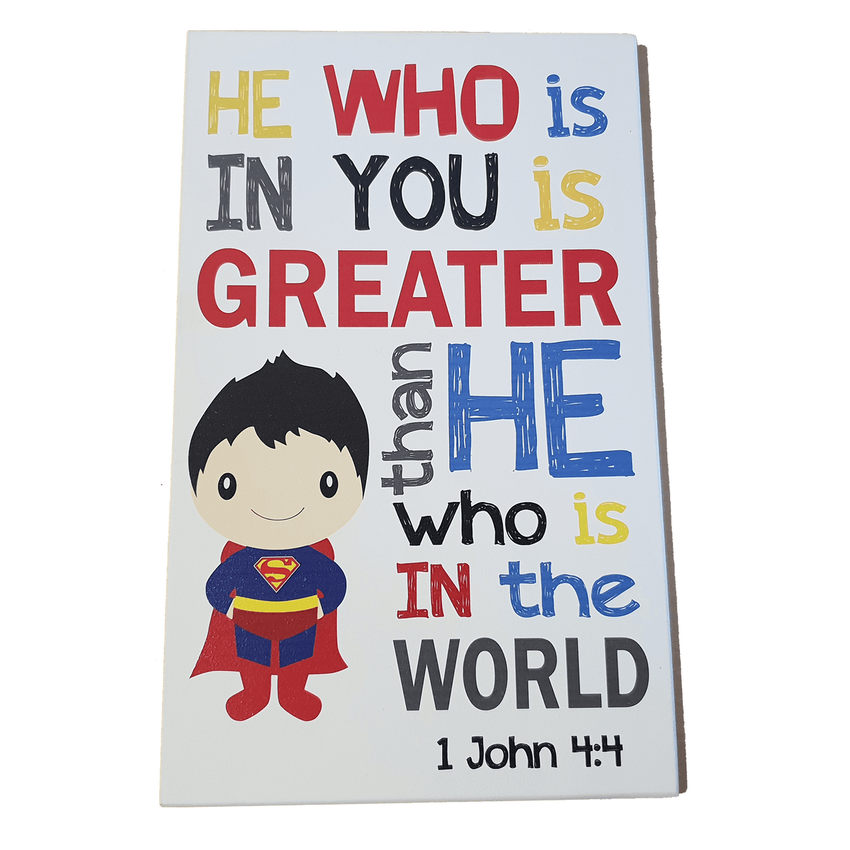 C&F Wooden Superman Quote Plaque