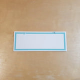 C&F Wooden Teal Border Rectangle Plain Board - Kids Haven