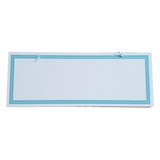 C&F Wooden Teal Border Rectangle Plain Board